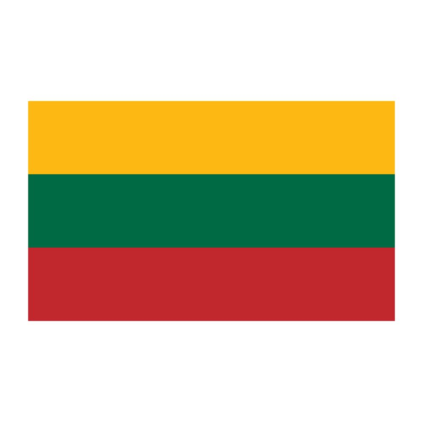 Stor Landsflagga Banner Festivaldekor Gul Grön Röd Litauen