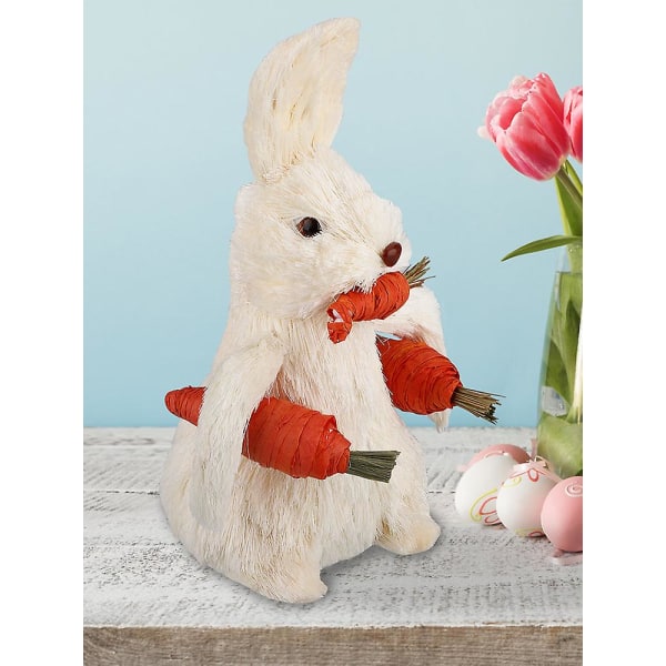 Ny Hot Easter Bunny Photoshoot Supplies Spring Garden Heminredning Söt Simulering Kanin Ornament White