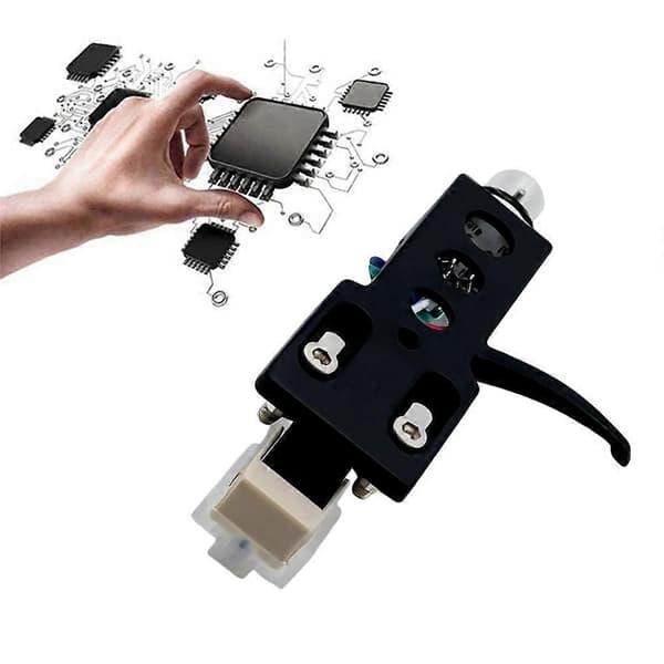 AT3600L Stylus+Universal platespillerhode Universal Phono-patronfeste for LP vinylspiller A Black & white
