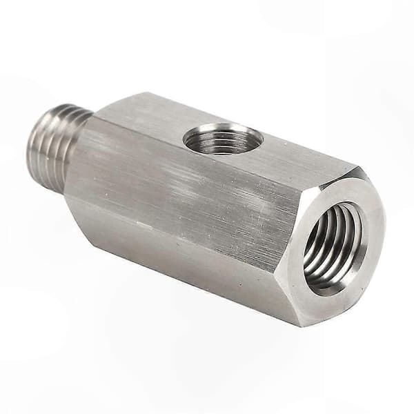 Rustfrit stål 1/8 NPT olietryksensor T-adapter M12x1.5 til brug i biler