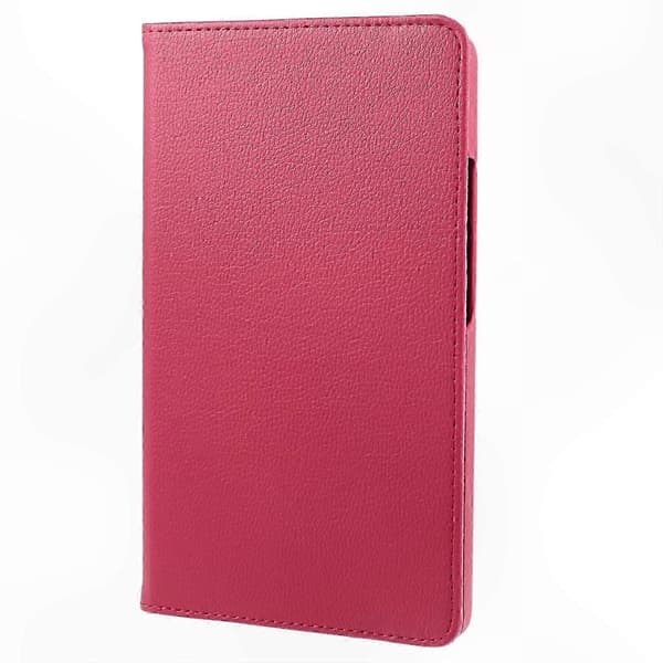 Roterende stativ PU læderetui til 10,4 tommer tabletcover Pink Rose