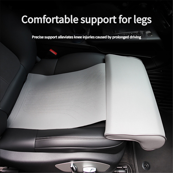 [RM]Universal Car Leg Support Cushion Ergonomic Design Stress-Reducing Solution Brown 0.47