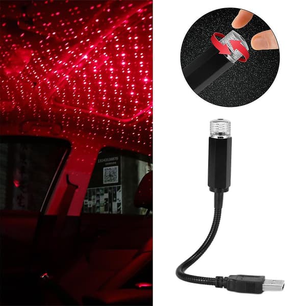 [RM]2x USB Stjernenatlys Mini Atmosfære Stjernehimmel Romantisk til Fest