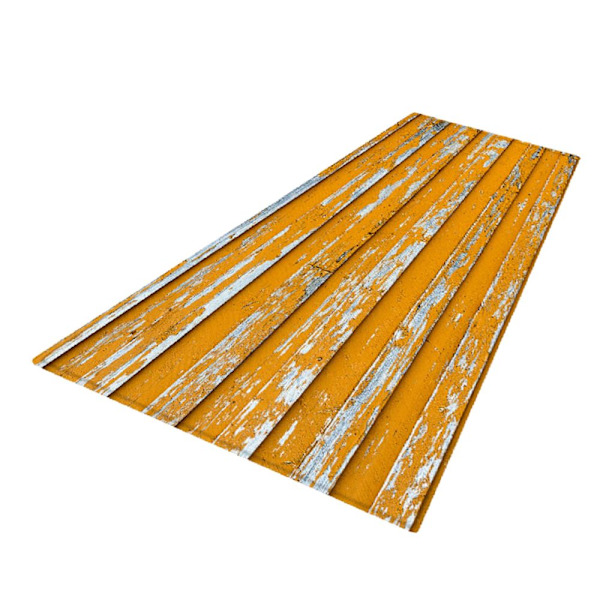 Golvmatta Modern Heminredning Rustik Matta Löpare Gul (60x180cm)