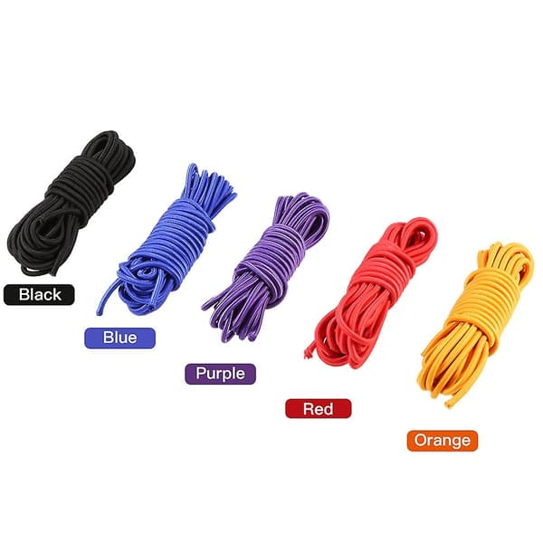 5 meter 4mm/5mm elastiskt bungee-rep för kajakbåt