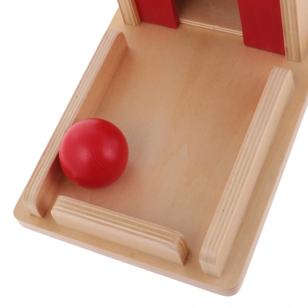 Pedagogiska leksaker Montessori sensorisk boll och box Trä matchande leksak material Tidig utbildning för barn Baby