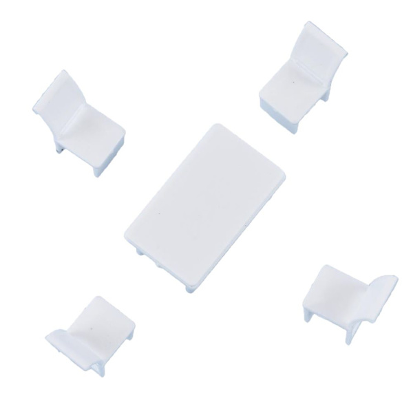 1/75 OO Skala Miniatyrer Möbler Stol Bord Modell DIY Sandbord Scen