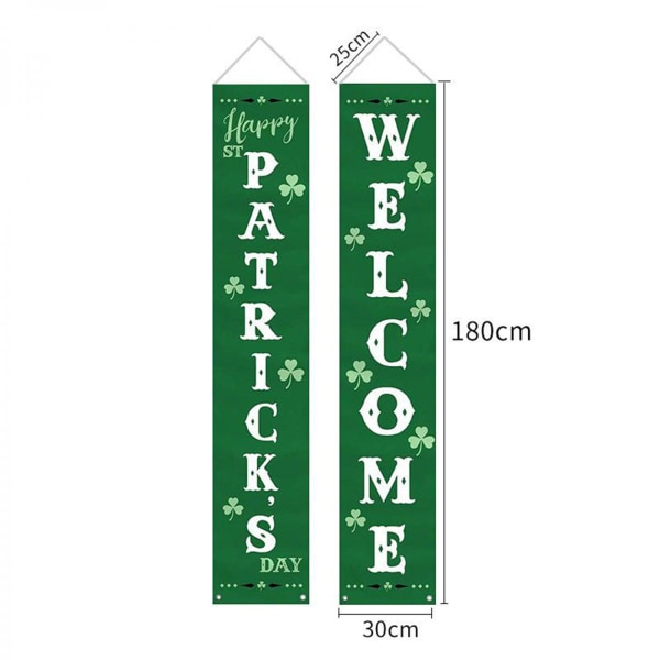 Glad Irländsk St Patricks Day Dekorationer Banner Veranda Skylt Dekor Hem Fest Dörr Vägg Träd Fest Favorit Ornament Tillbehör