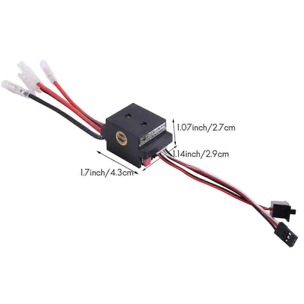[RM]Rc ESC 320A 6-12V børstet ESC hastighetskontroller med 2A BEC for RC-båt U6L5 Edition 0702 5 5