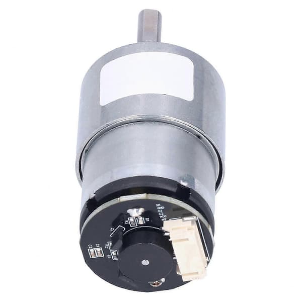 12V DC gearmotor med encoder og 6 mm aksel, 178 RPM hastighed til robotik og automatiseringsprojekter