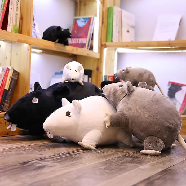 [RM]Simulated Mouse Plush Doll Soft Stuffed Rat Toy 20cm - Kids Gift