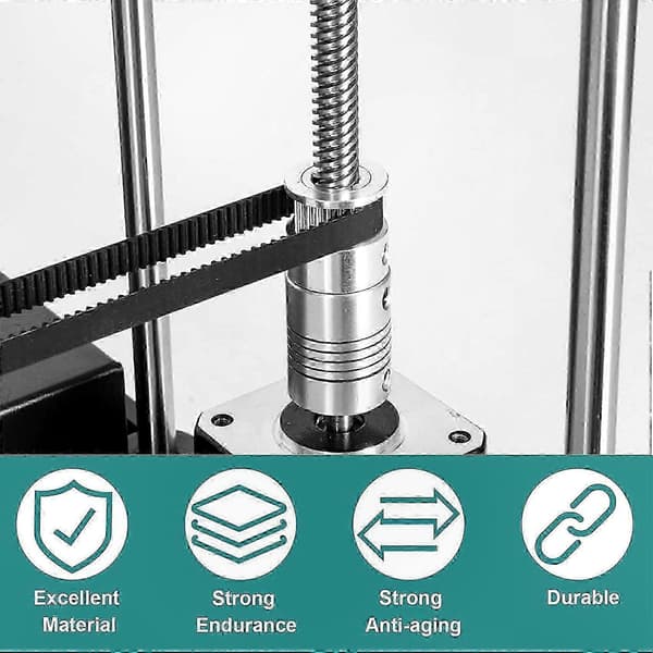 24 tænder GT2 tandremsskivesæt til 3D-printere X5SA Model 1068mm