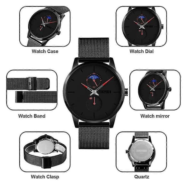 Mænd Casual Quartz Ur Grøn