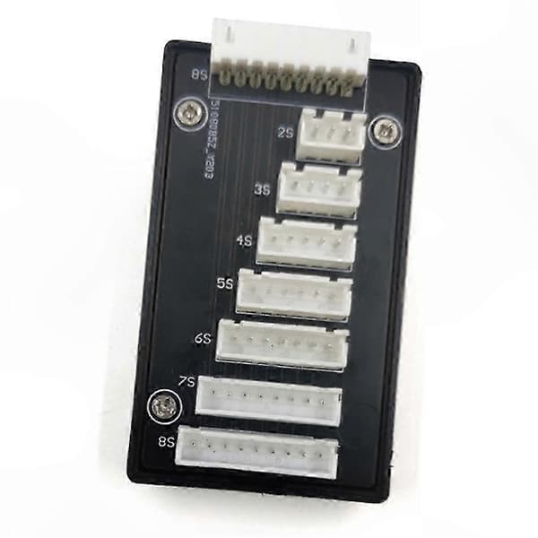 Lipo batteriopladningsadapterkort til 2-8S celler med balancefunktion og parallelopladningskapacitet Black