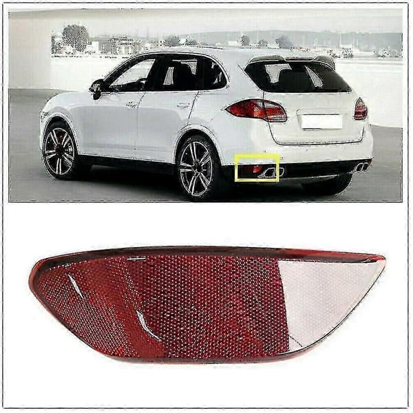 Rød bagkofangerlampe-reflektor til Porsche Cayenne (2011 - 2014)