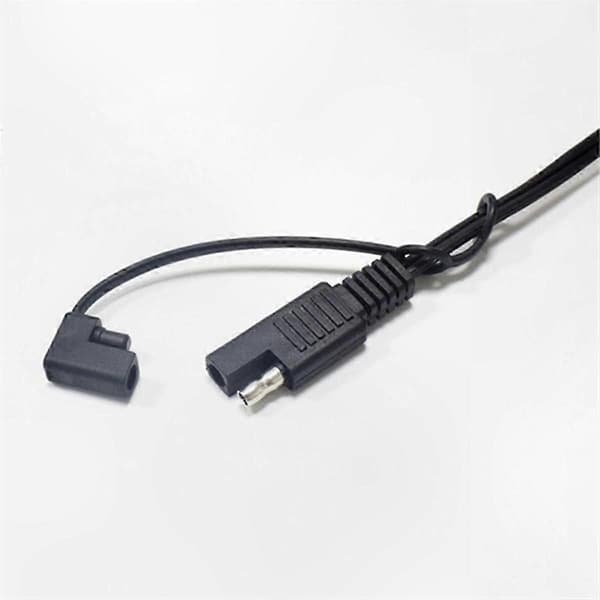 Motorcykelbatteriadapterkabel med DIN Hella Powerlet til SAE og SAE til SAE-stik, sort SZRH 5 5