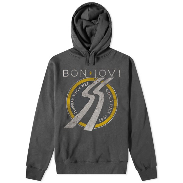 Bon Jovi rockband huvtröja för män black 2 XL