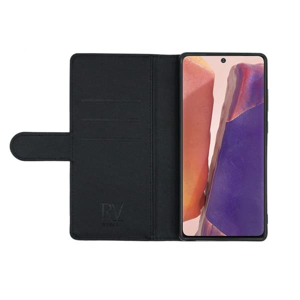 [RM]Samsung Note 20 Wallet Case Magnet Rvelon - Black Svart black
