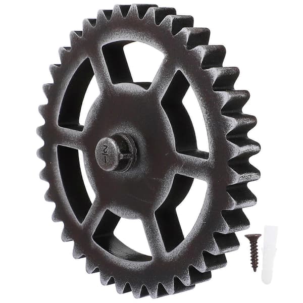 [RM]Retro Gear Väggbonad Trä Gear Dekor för 1 st Hem Väggprydnad