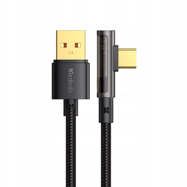 MCDODO ANGLE USB-C KABEL HURTIGOPLADNING TIL SAMSUNG USB TYPE C 6A 100W 2M