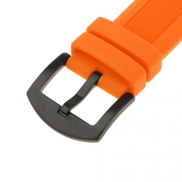 Premium Sport Orange Silikon Gummi Ersättningsarmband för Klocka