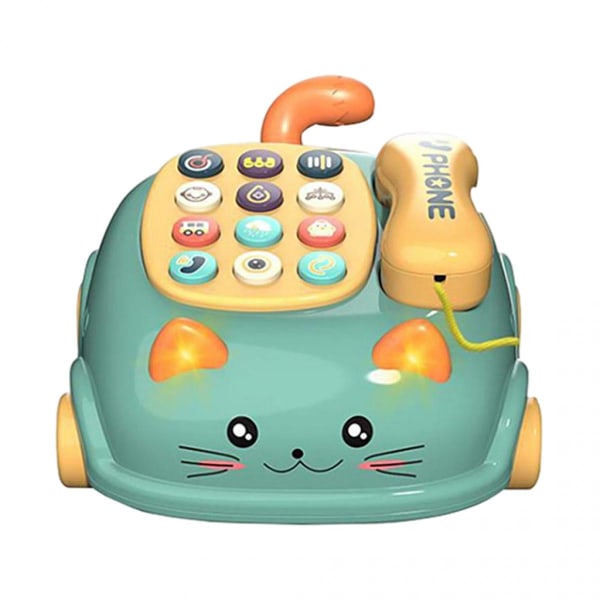 Barn Telefon Toy Telefon Story Machine Leksaker Barn Pedagogiska leksaker Rosa