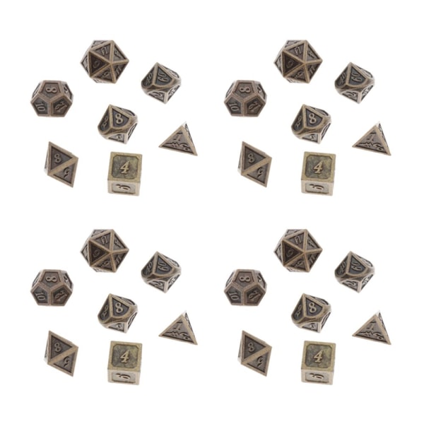 Polyhedral Tärningsspel Tärning Brädspel Metalltärningar