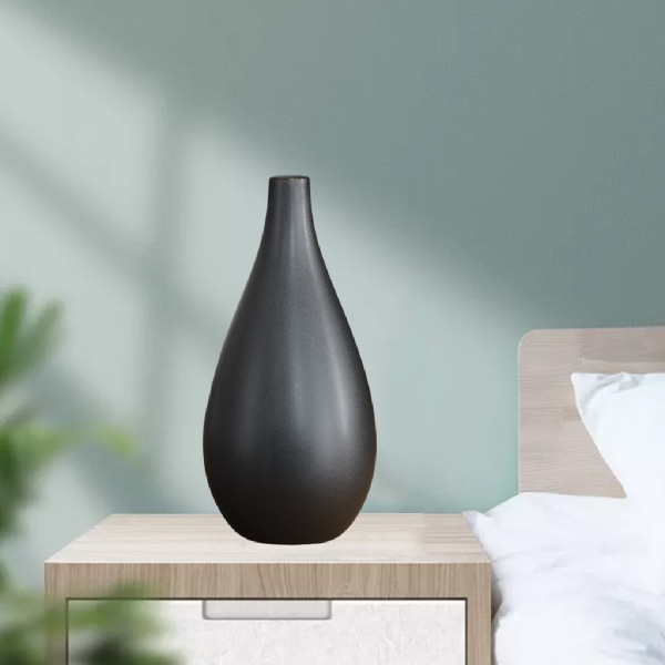 Skulptur Blomvas Mittpunkter Skrivbord Keramiska Vasar