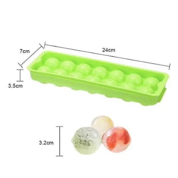 Is/Choklad/Gelé Isbollsformar - Blandade Färger - 3 Delar