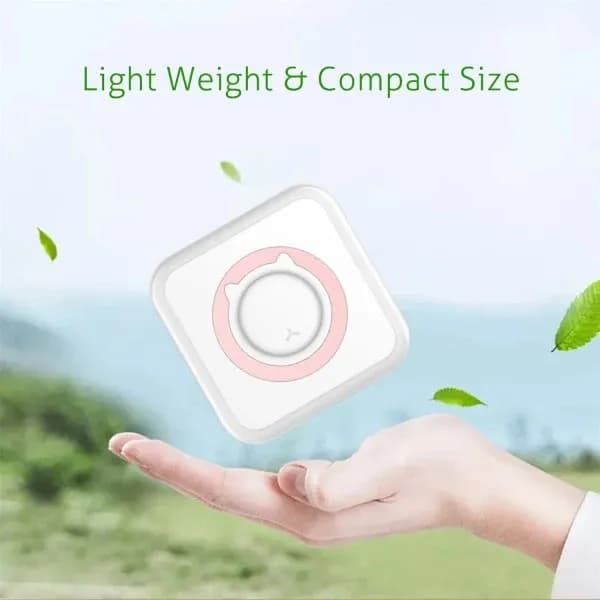 Label Printer All-in-one Mini Printer Portable Multifunctional Photo Printer Green 10 Rolls of Paper