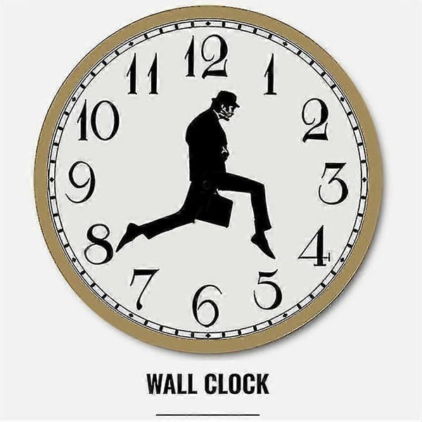 Walks Klocka, Silly Walk Väggklocka, En Intressant Väggklocka för Sovrum Kök Vardagsrum, Novel[HsSs] size