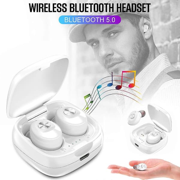 Trådlösa Bluetooth 5.0 Hörlurar Stereo In-Ear Hörlurar Headset