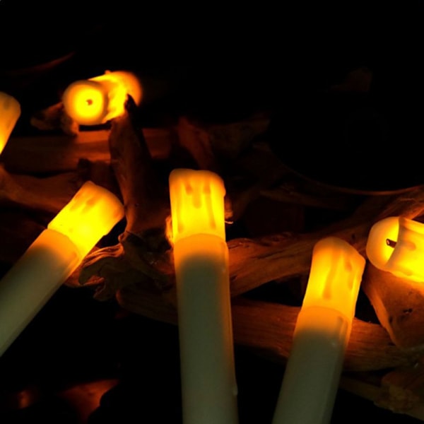 Stycken 105mm LED Elektriskt Ljus Flamlöst Ljus För B Festdekor