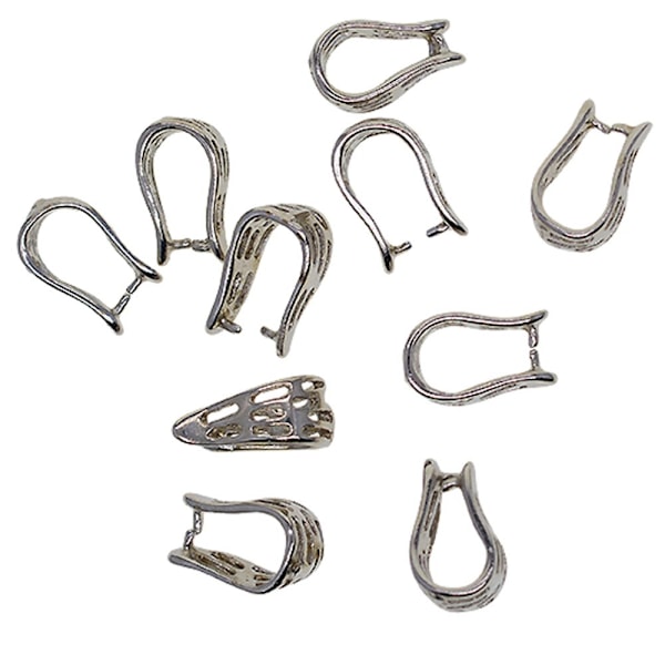 10 st Koppar Pinch Bails Hängen Berlocker Pinch Clip Smycken DIY 12.5x7x6mm