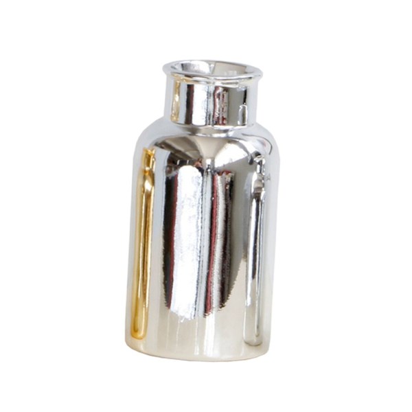 Silver Dekorativ Keramisk Vas Blomsterdisplay Bord Hem Kontor Dekor L