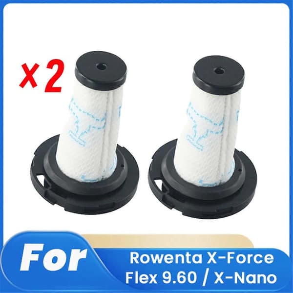[RM]2 stk ZR009010 Filter til X-Force Flex 9.60 / X-Nano Robotstøvsuger Tilbehør Filter Rengøringsdele Erstatning