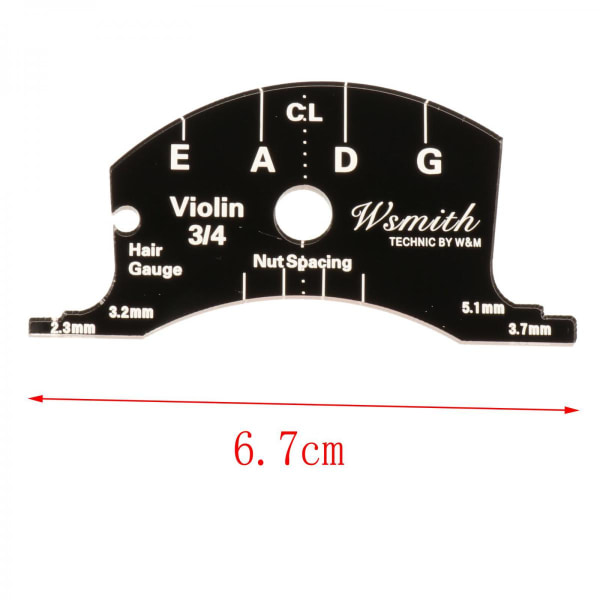 1/2 3/4 Violin Bridge Gripbräda skrapa Mönster Leveling String Tool