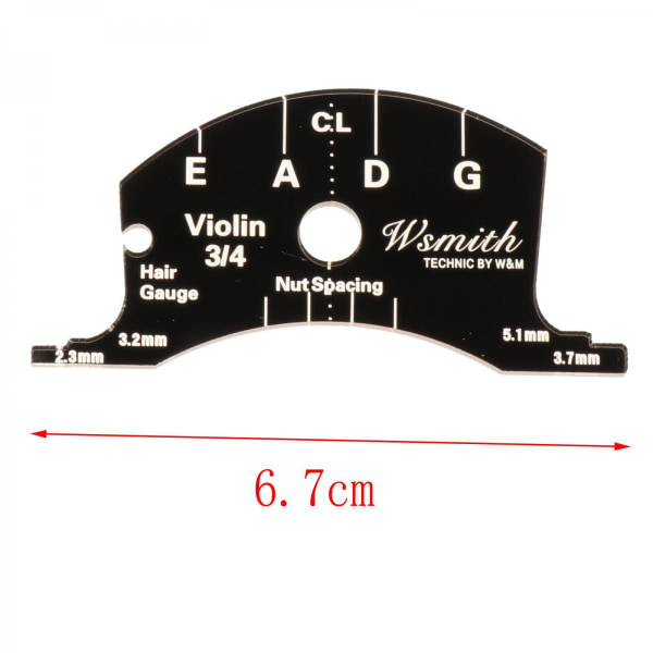 1/2 3/4 Violin Stall Fingerboard Skrapa Mönster Nivelleringsverktyg för Strängar