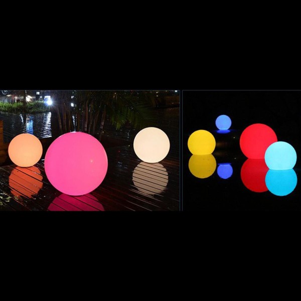 3st 85mm Diameter LED Floating Ball Light Vit Färg Pool Pond Dekor Light