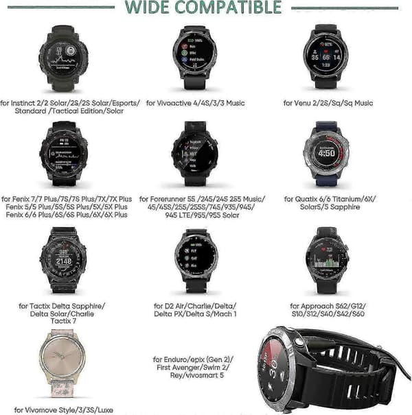För Garmin Fenix 6 6S 6X Pro Sapphire laddare 2-pack, Ankey laddningskabel [MI]