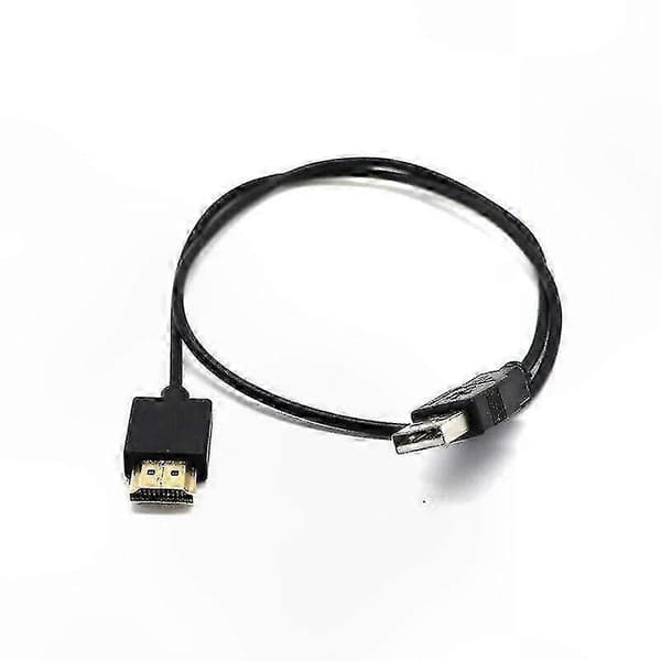 0,5M Ren Kobber USB til HDMI og HDMI til USB Adapterkabel med Strømforsyningsfunksjon