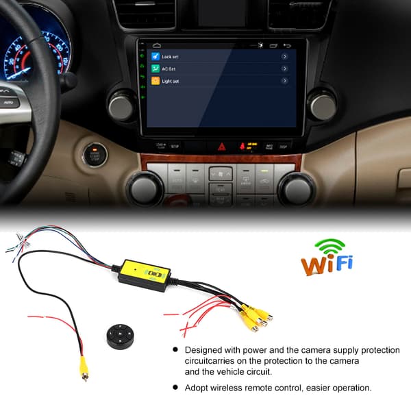 Intelligent Bil Video Switcher Omvandlare 4 Ingångar 1 Utgång Switch Video System Bildelar