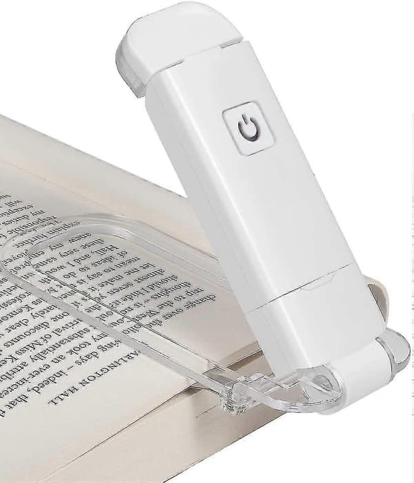 [RM]Leselys, boklys som kan klipses på bok, LED-leselys med USB oppladbart, justerbar lysstyrke