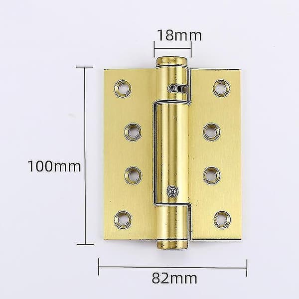 [RM] Spring Hinge Invisible Door Self-Closing Buffer Damping Hinge Automatic Door Closer Hidden Door Hao 4 Inch Sand Gold