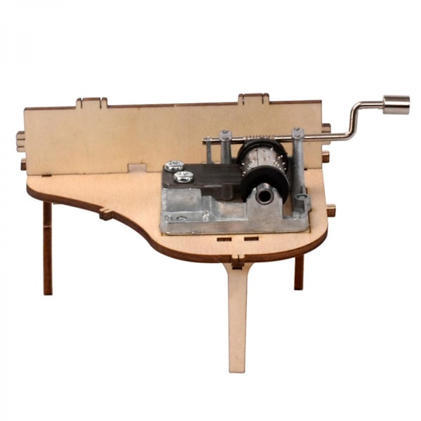 3D Träpussel Hantverk Montering Piano Modell Speldosa Byggsats för Tonåringar och Vuxna