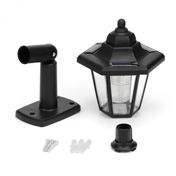 Solcellsdriven dekorativ vägglampa för utomhusbruk