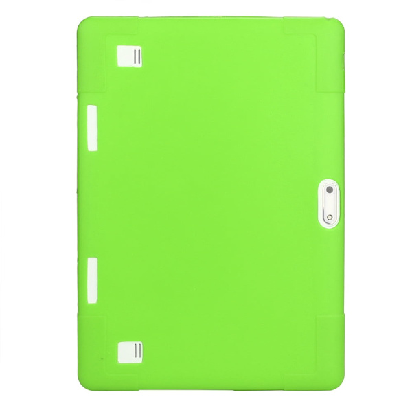 [RM]Shockproof Corner Tablet Protection for 10-inch Screen, Precise Cutouts Built-in Stand Soft Silicone Cover with Multiple Viewing Angles, Adjustable Stand
