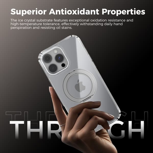 ABEEL Q-LUCK Phone Case for iPhone 16 Pro Shockproof With Kickstand Black