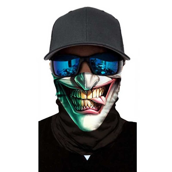 Halvmask för damm, vind och solskydd, sömlös 3D tubformad bandana