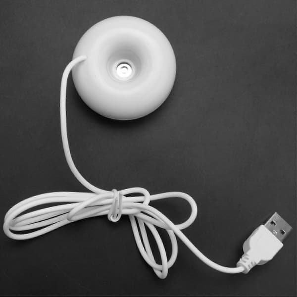 4-pak bærbar mini-luftfugter til kontorbord USB-drevet kreativ luftrenser hvid